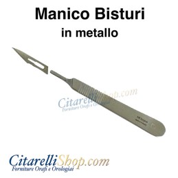 MANICO BISTURI IN METALLO N° 3